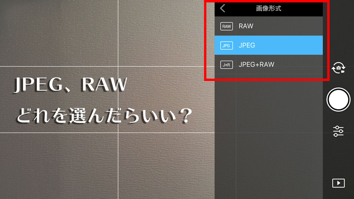 JPEGとRAWの違いとは？もう迷わないデータ保存形式の選び方