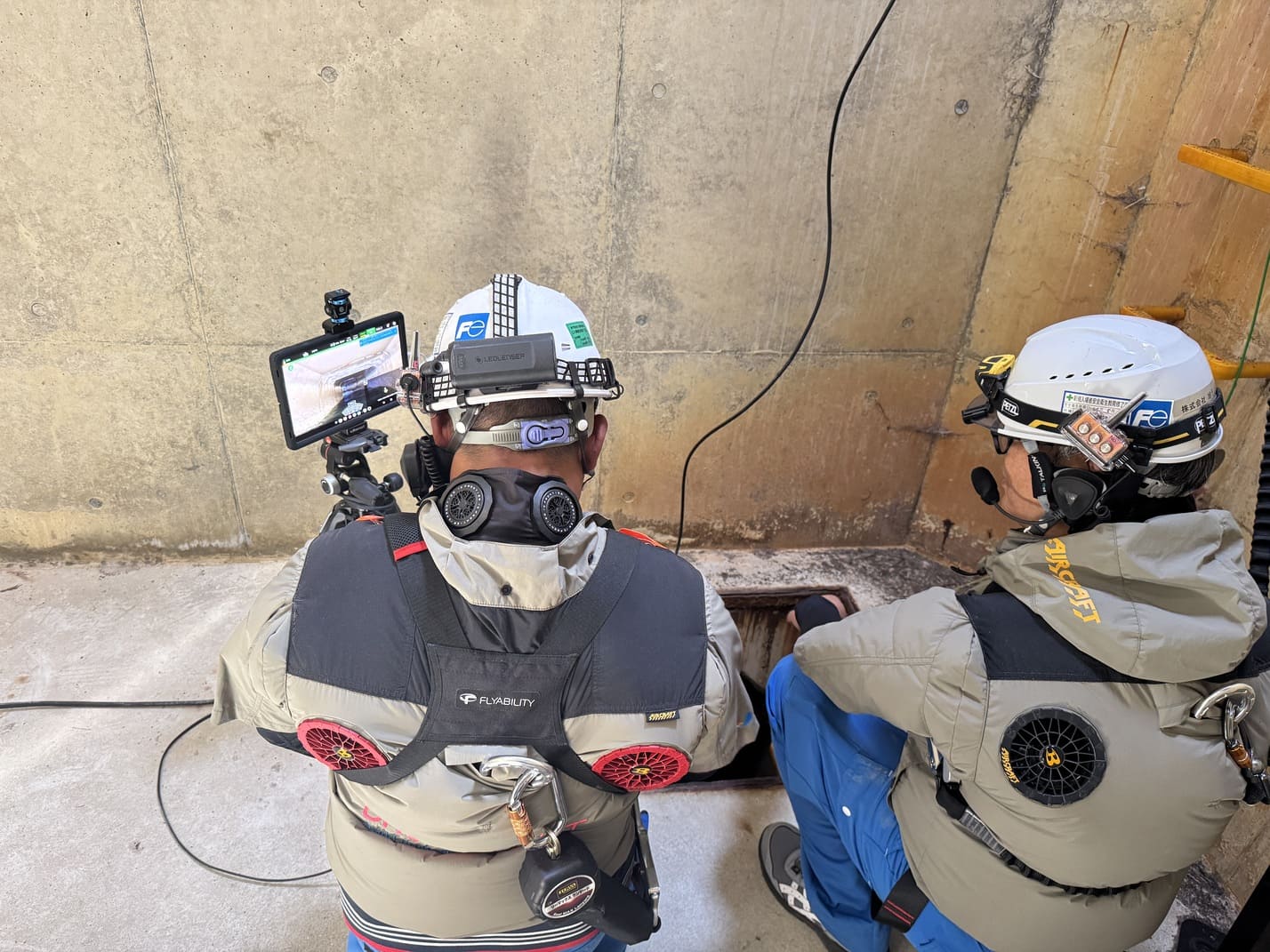 球体ドローン「ELIOS 3」を活用した下水道点検を明石市で実証