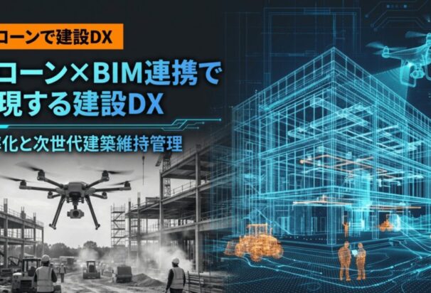 ドローン×BIM連携で実現する建設DX 効率化と次世代建築維持管理