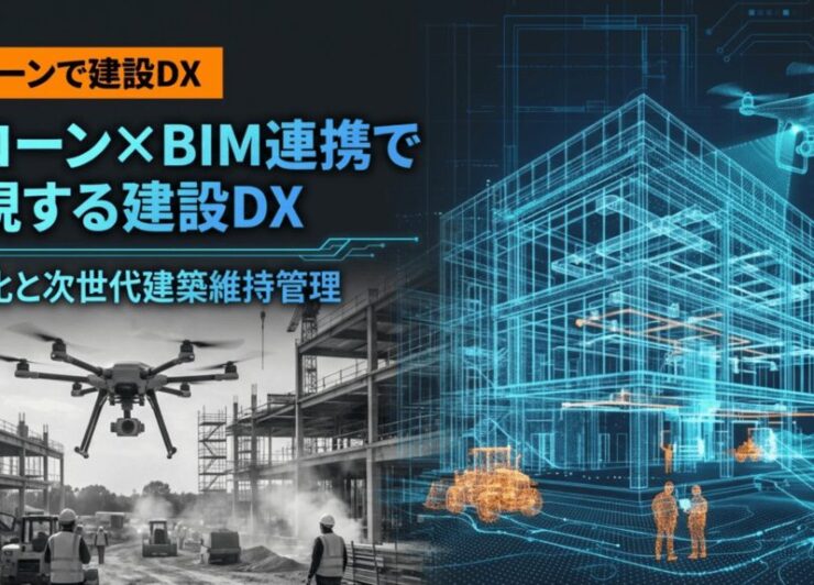 ドローン×BIM連携で実現する建設DX 効率化と次世代建築維持管理