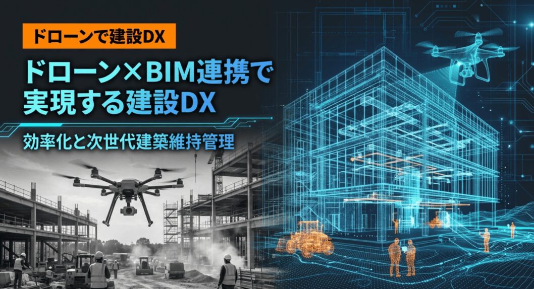 ドローン×BIM連携で実現する建設DX 効率化と次世代建築維持管理